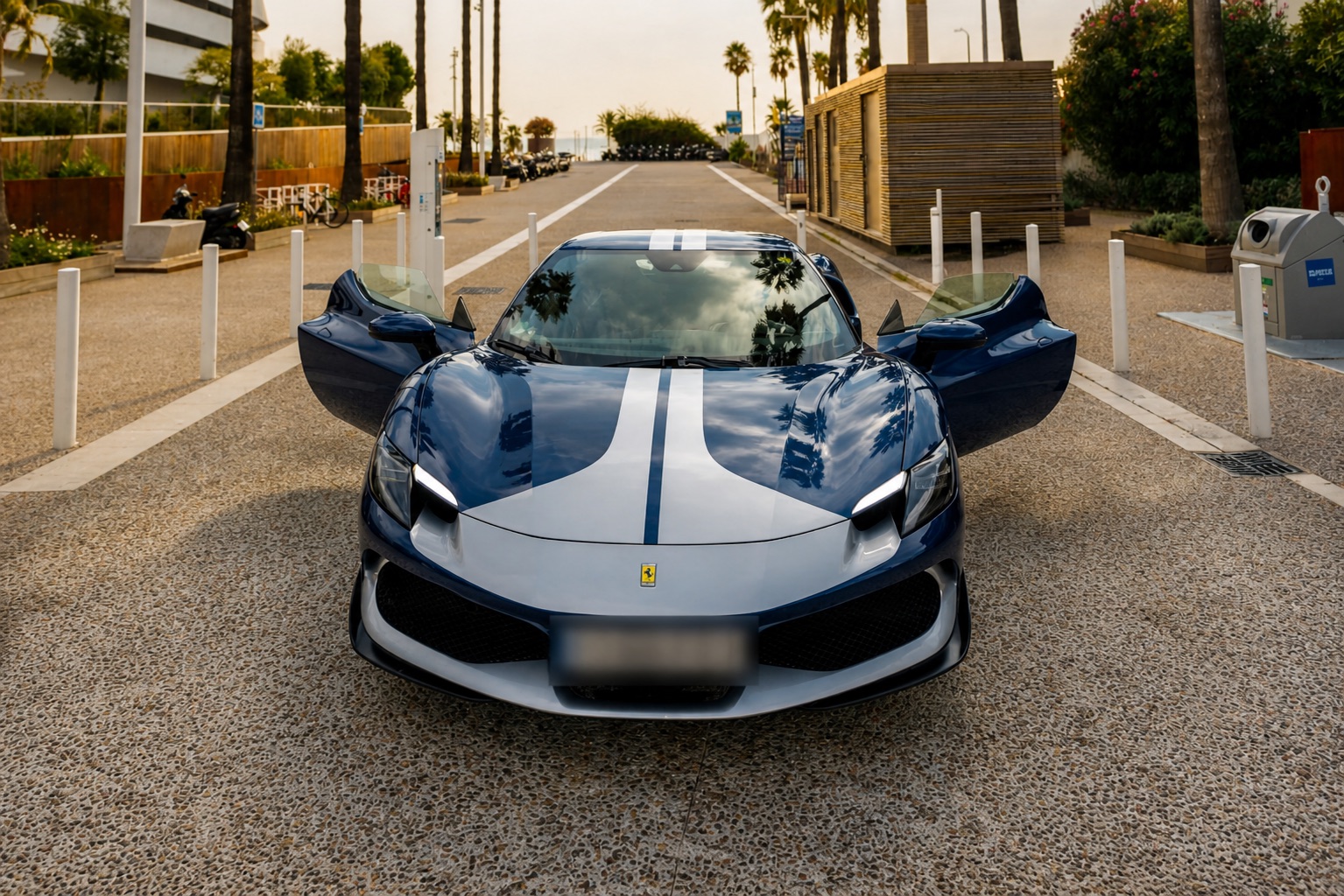 Ferrari at the Seville route start
